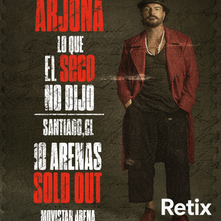 Ricardo Arjona – 5 de junio | Movistar Arena Santiago